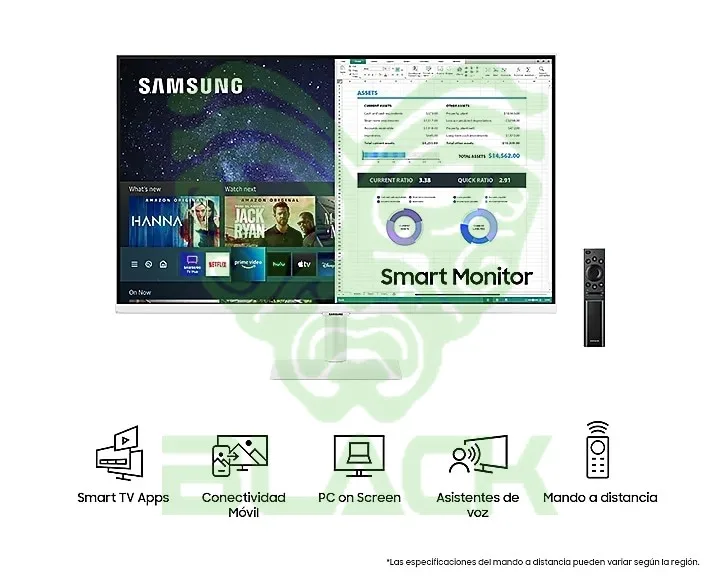 MONITOR SAMSUNG 32 M5 BLANCO