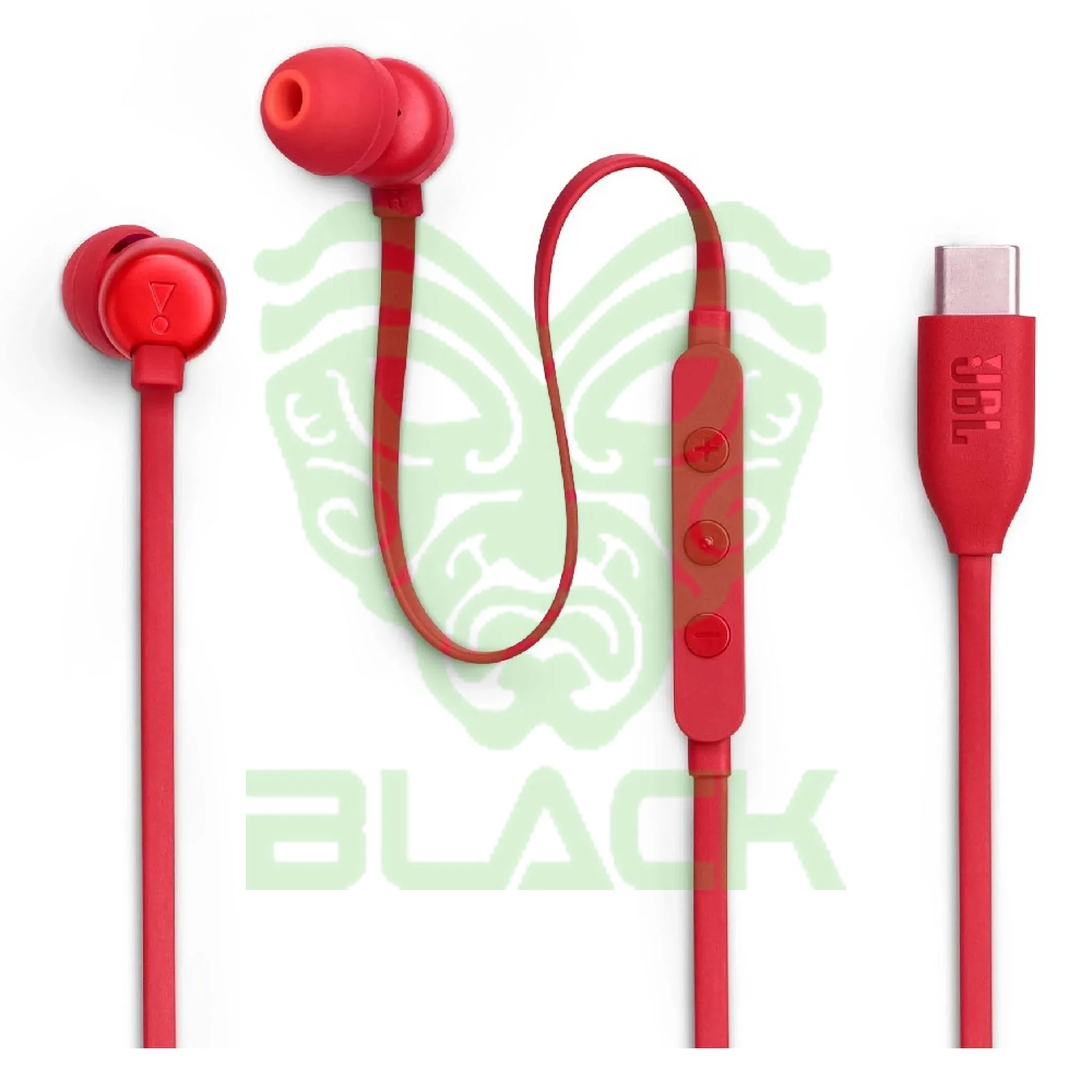 Auricular Jbl T310C Cableado USB C Rojo