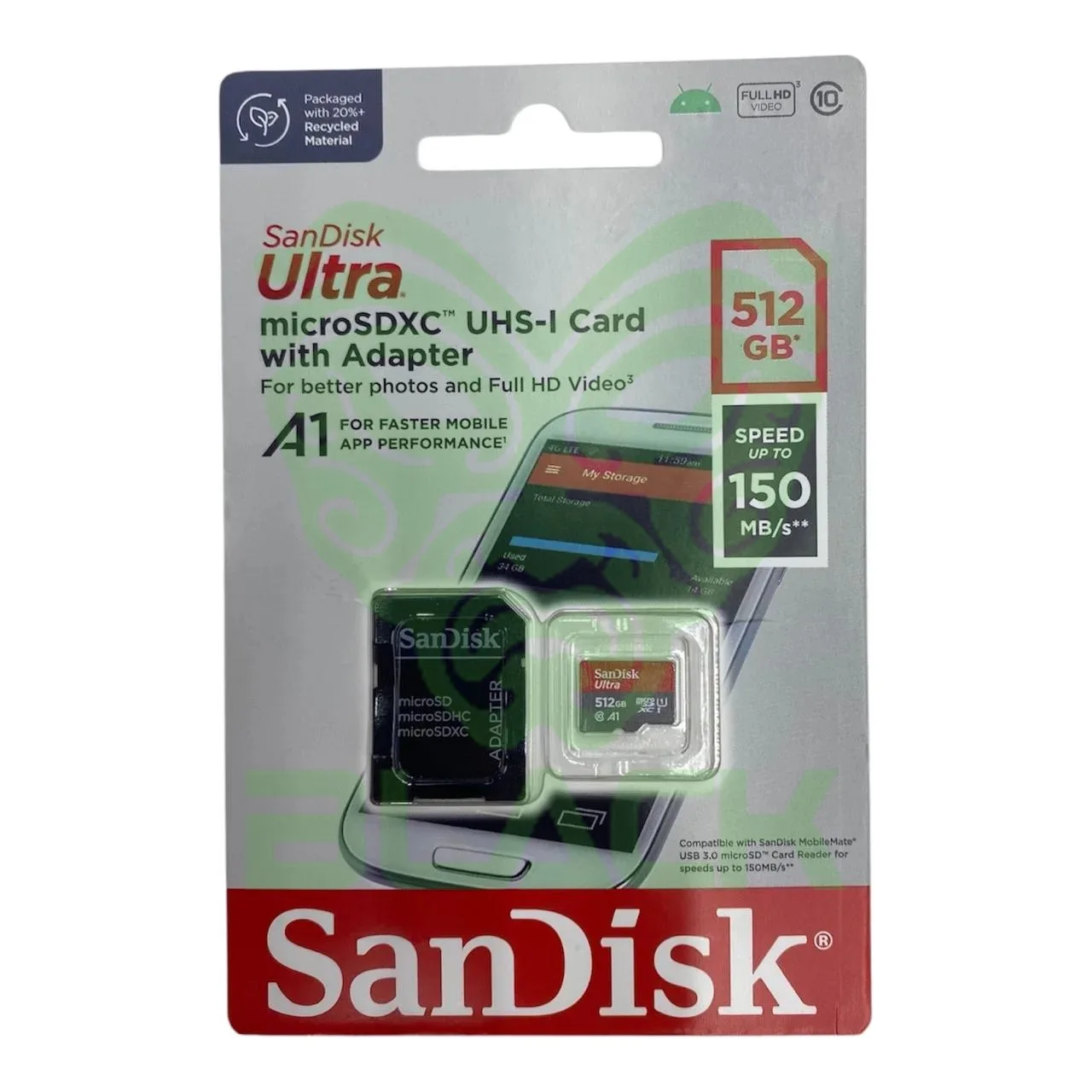 MEMORIA MICRO SD 512GB SANDISK CON ADAPTADOR