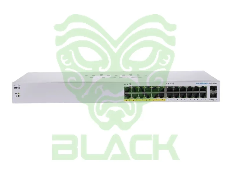 CBS110 UNMANAGED 24-PORT GE, PARTIAL POE, 2X1G SFP...