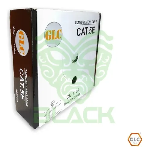 CABLE UTP CAT. 5E EXTERIOR X 100MTS GLC CE-1105