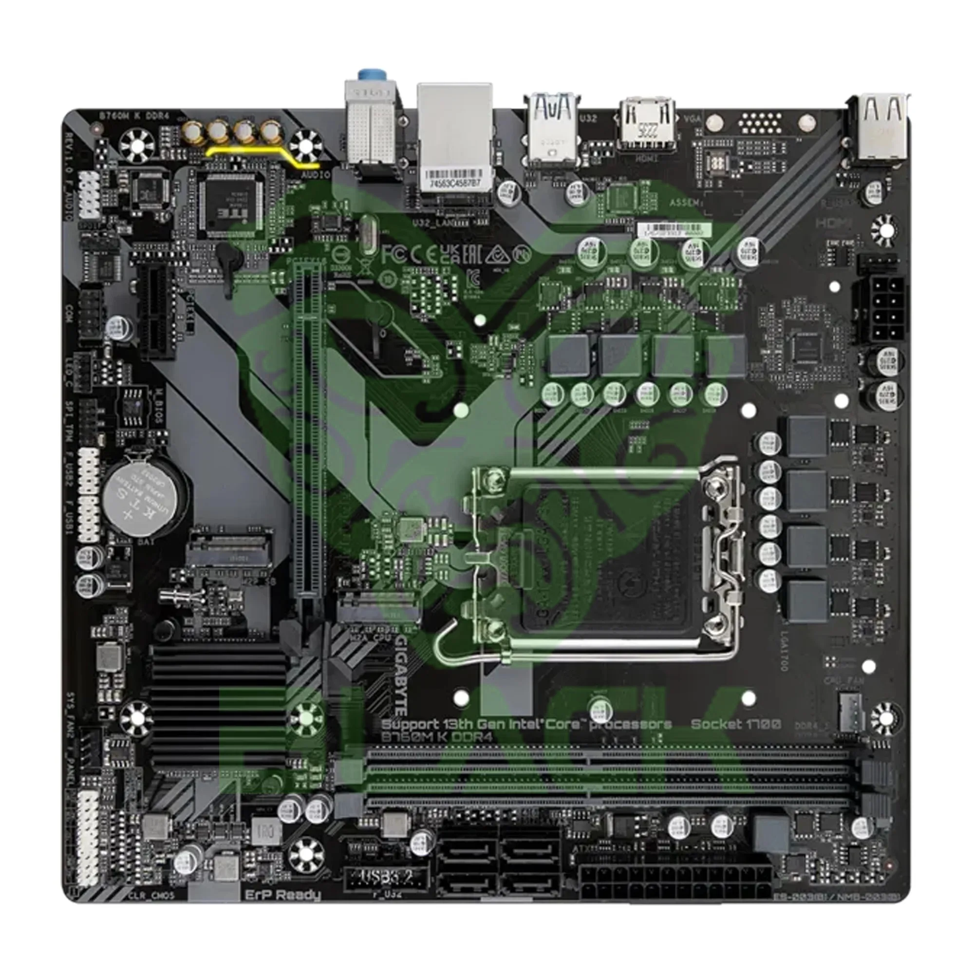Motherboard Gigabyte B760M K DDR4 LGA1700 Para INTEL 12 13 Y 14 Gen