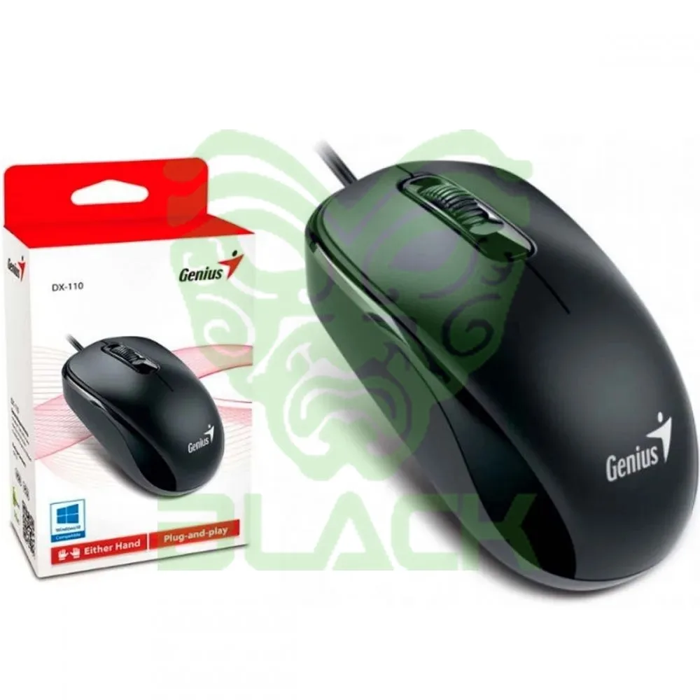 Mouse Genius DX-110 USB ** Tipo C**  Black