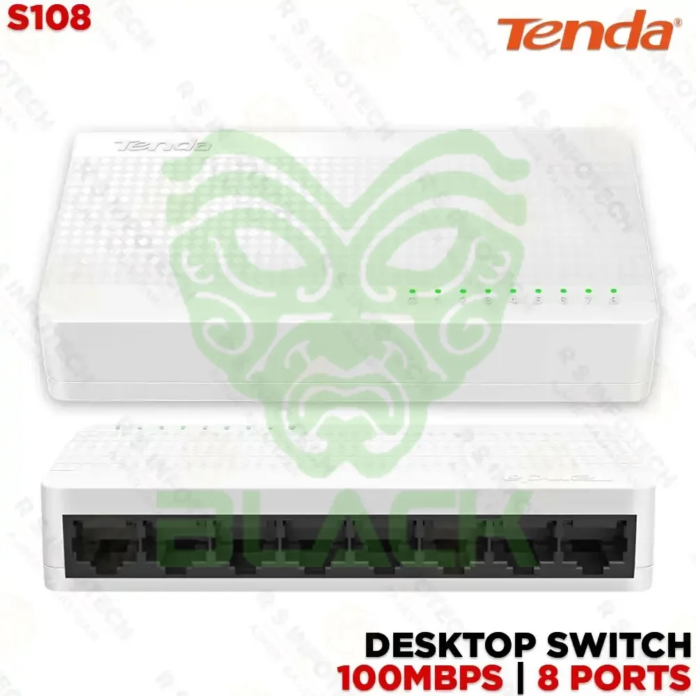 Switch 8 Puertos Tenda S108 10/100mbps Fast Ethernet