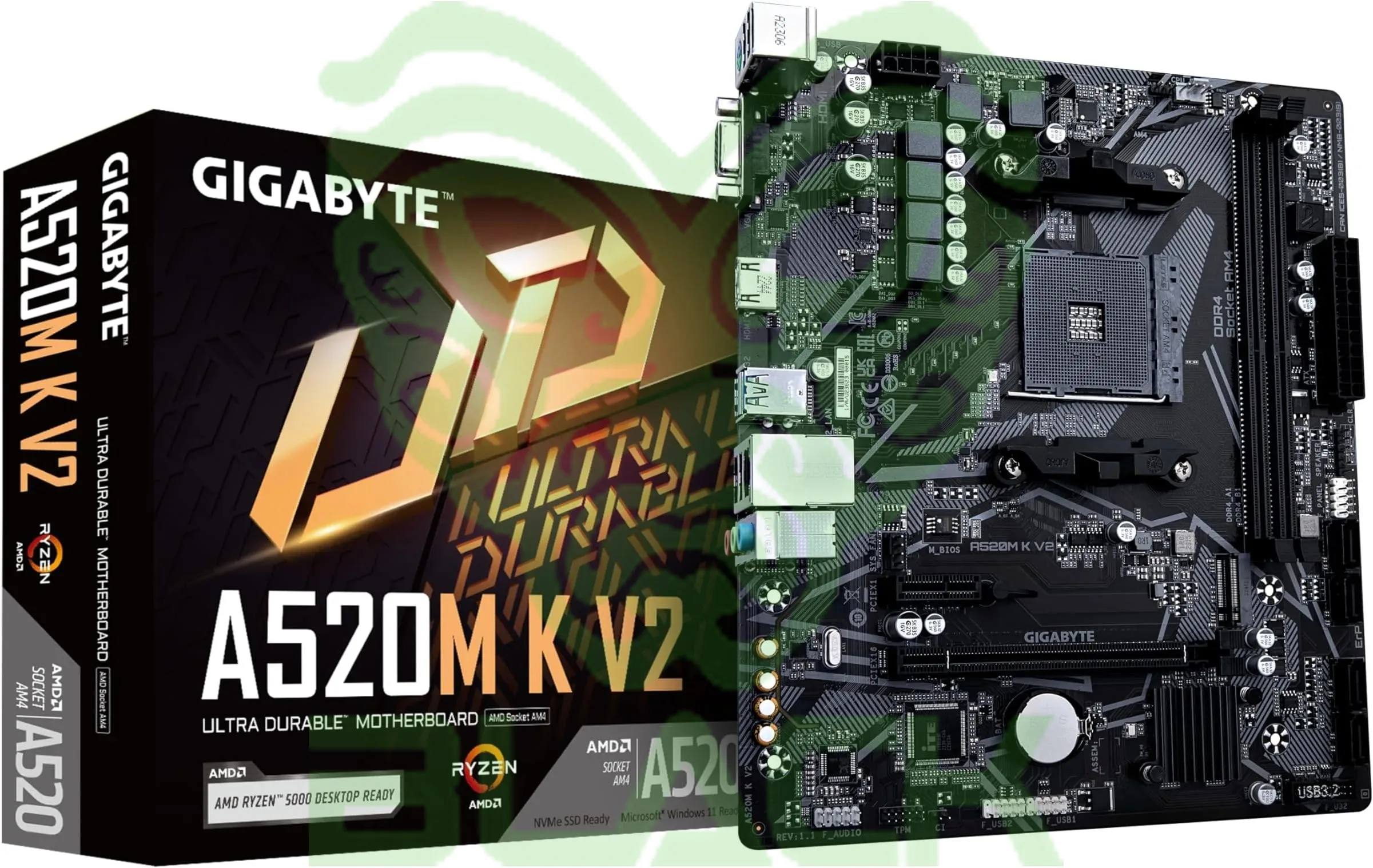 Mother Gigabyte A520M K V2 1.1 Socket AM4