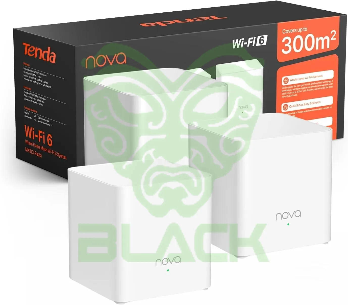 ROUTER MESH TENDA AX1500 NOVA MX3 WI-FI 6 (3-PACK)