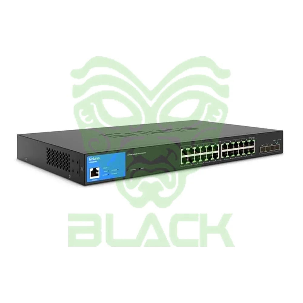 24 PORT MANAGED POE+ SWITCH W/ 4 SFP+ 410W