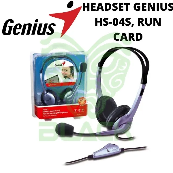 Auricular + Mic Headset Genius HS-04S Dual Plug