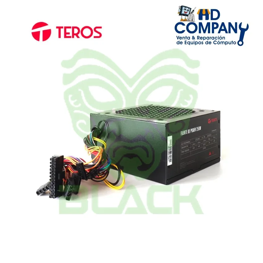 Fuente Teros TE-1330S 250w ATX 24 Pines