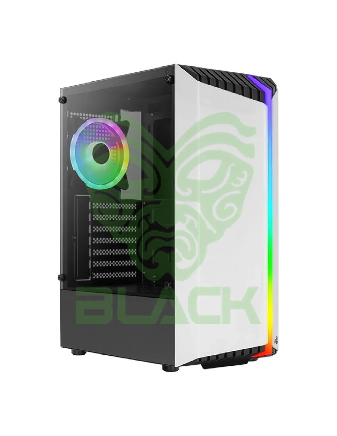 GABINETE GAMER AEROCOOL BIONIC WHITE RGB VIDRIO G-WT-V2