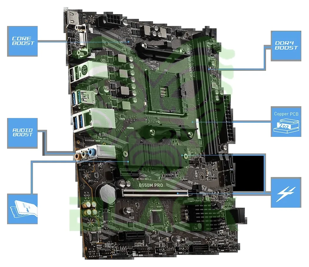 Motherboard MSI Pro B550M-B AM5 DDR5