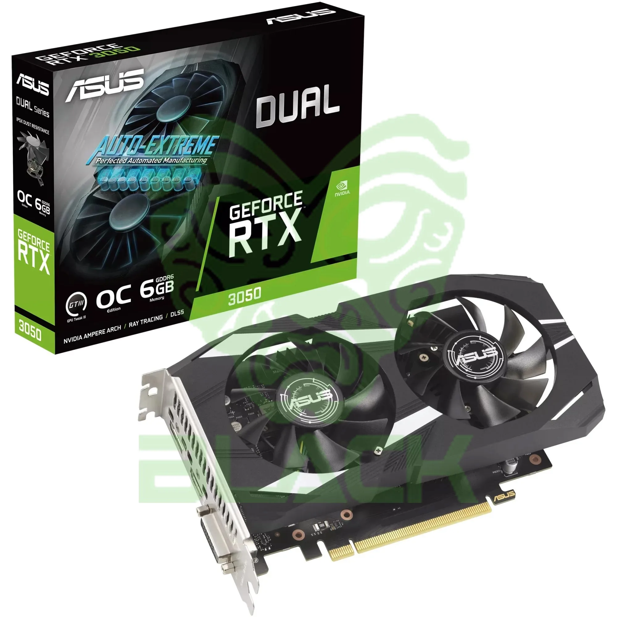 PLACA DE VIDEO ASUS DUAL GEFORCE RTX™ 3050 OC EDITION 6GB GDDR6