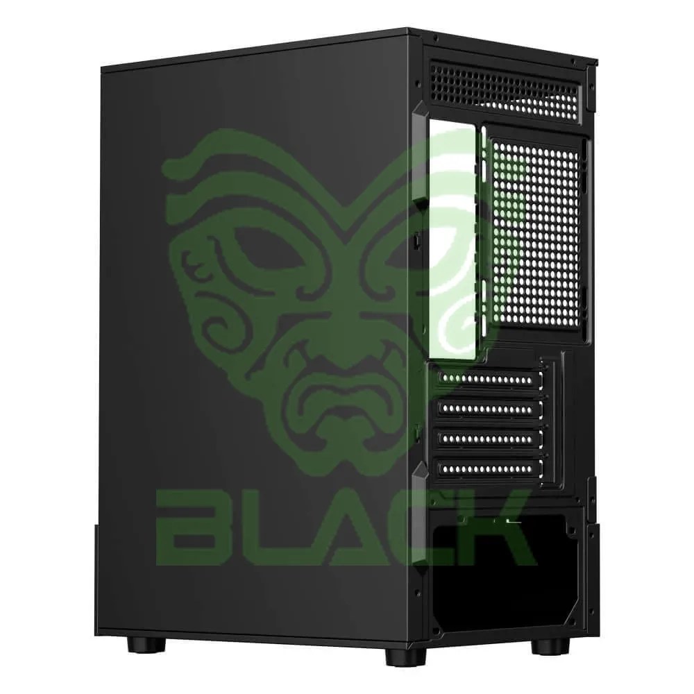 Gabinete Raptor Thunder Strike Tg Mid-tower RGB Fan X1 Black