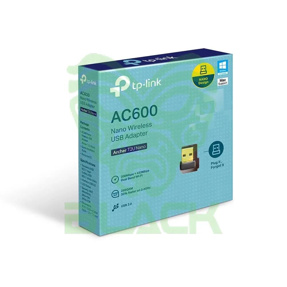 Archer T2u Nano P.redw USB Ac600 Dual Band