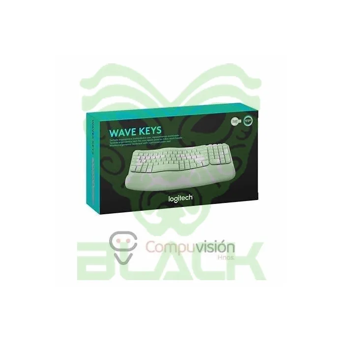 TECLADO INALÁMBRICO LOGITECH ERGONÓMICO WAVE KEYS WHITE