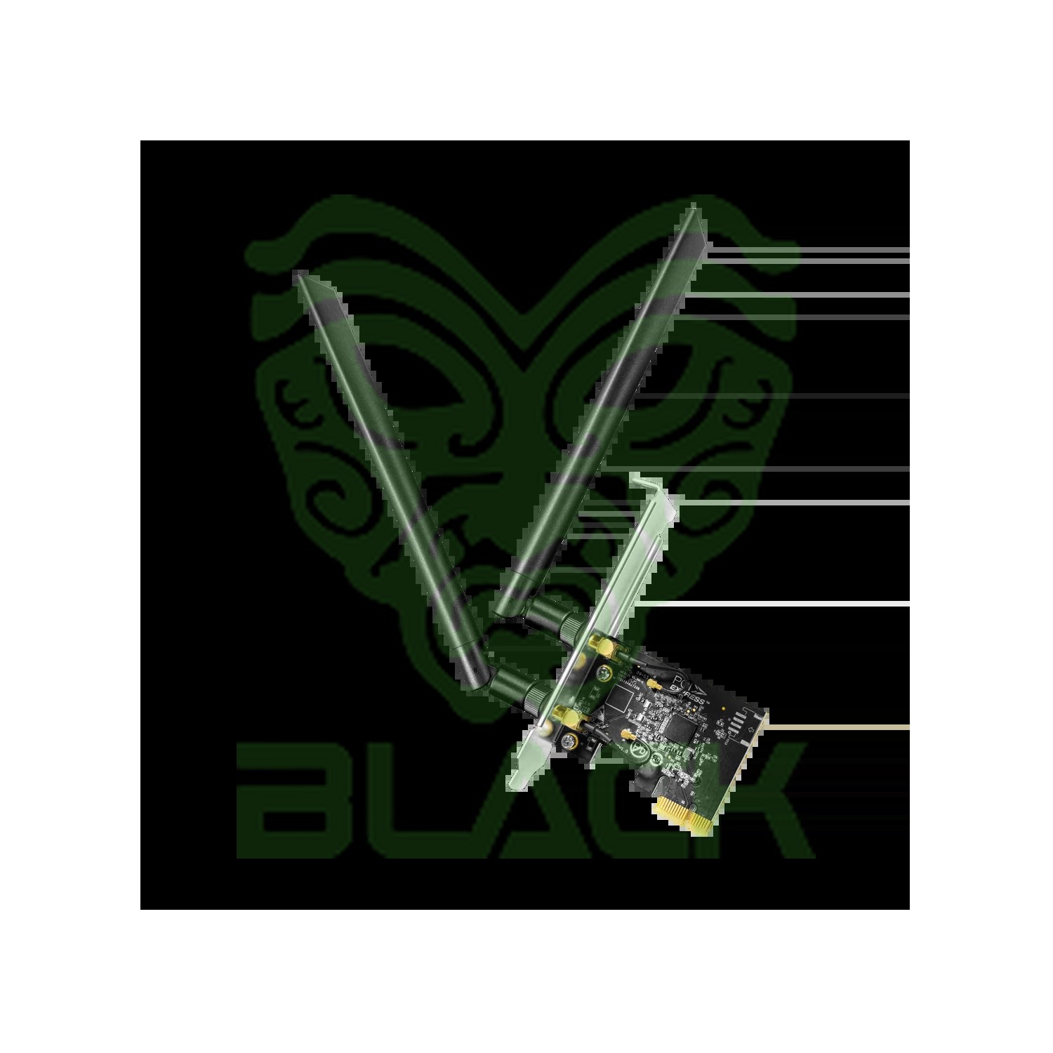Placa De Red Cudy Pci-e Ac1300 WIFI 5