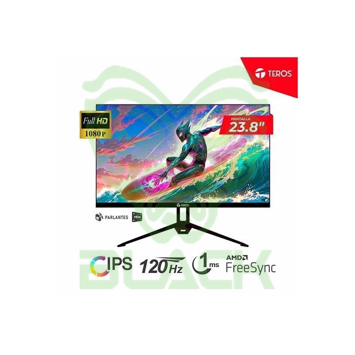 Monitor Teros TE-2415S Gaming 23.8” Plano Ips Fhd (1920 X 1080) 120hz 1ms Ficha Usa