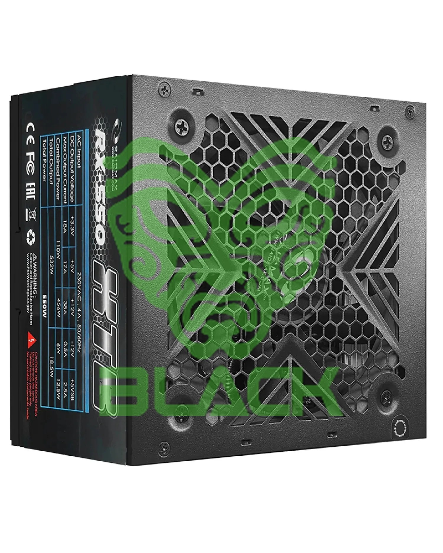 Fuente Gamer 550w Raidmax Xtb