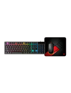 Combo Gamer 3 En 1 Fantech Hero P31 Black (teclado + Mouse + Mousepad)