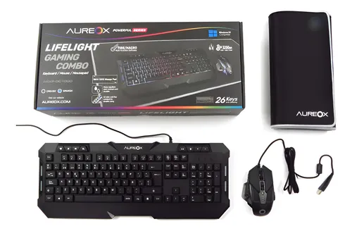 Aureox Combo Gamer Lifelight (mouse + Teclado + Mousepad)