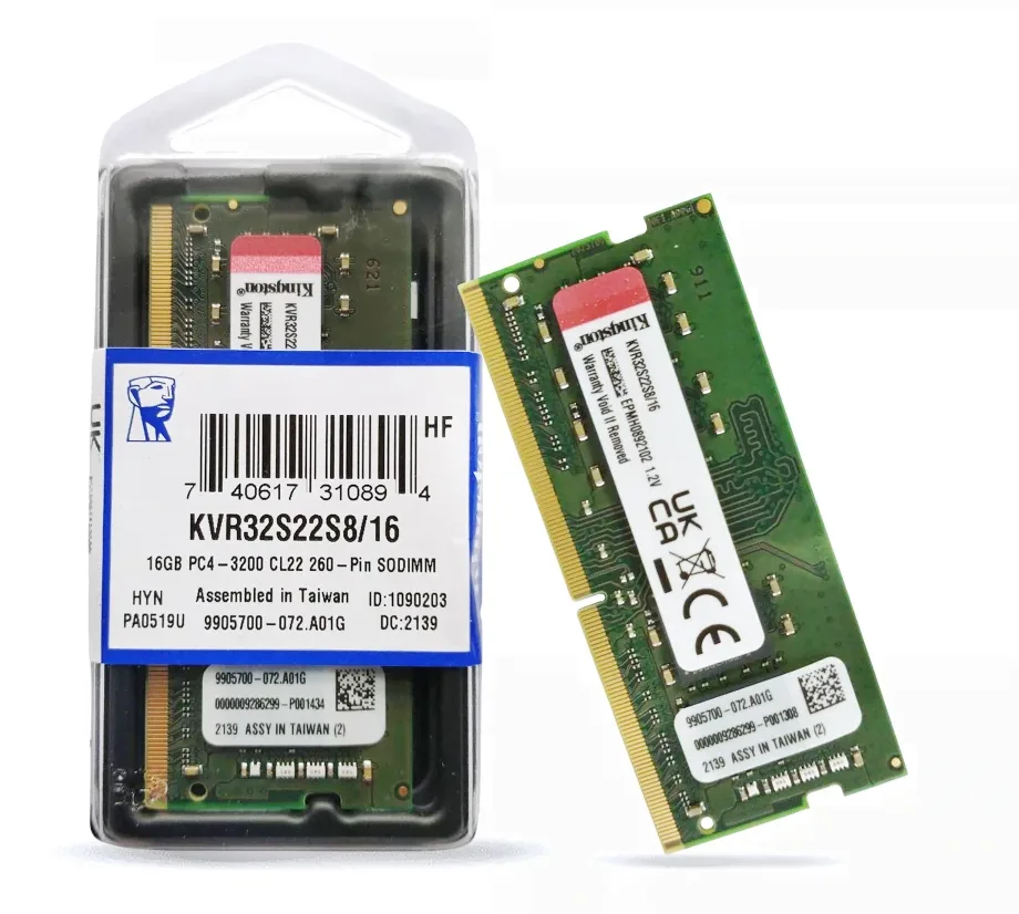 MEMORIA RAM KINGSTON 16GB DDR4 3200MHz SODIMM