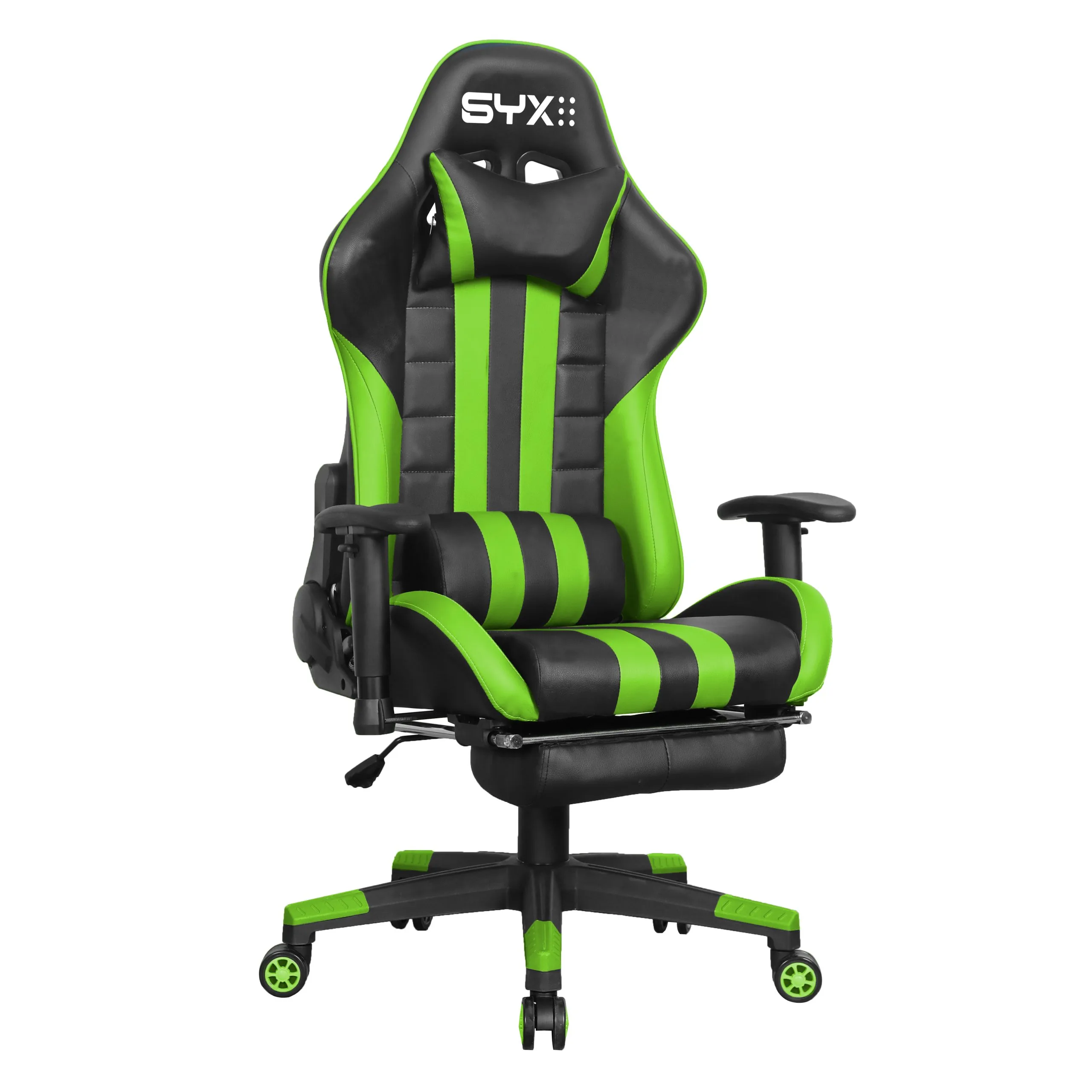 Silla Gamer Syx CH-451 Gr Verde Negro
