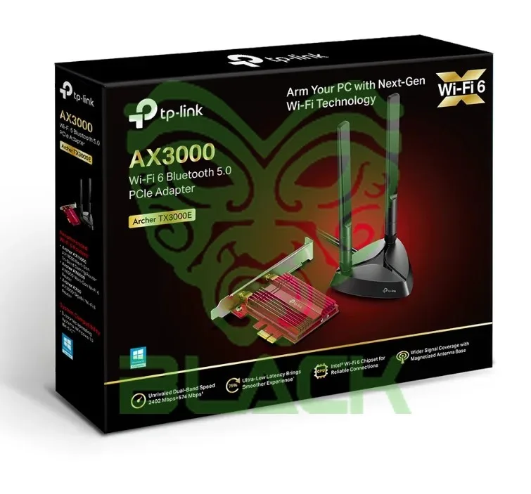 ARCHER TX3000E P.REDW Y BT PCIX AX3000 2 ANT EXT C/BASE