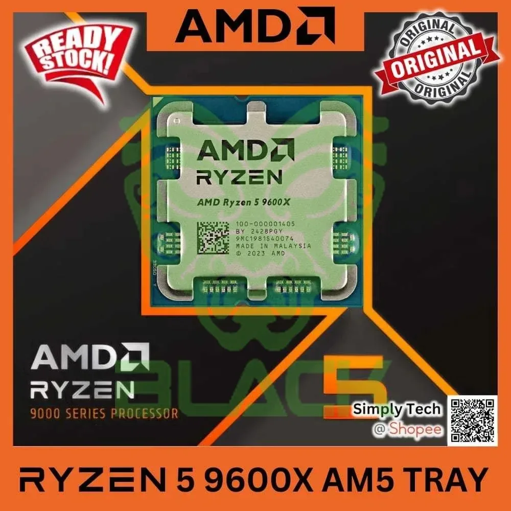 AMD CPU RYZEN 5 9600X TRAY
