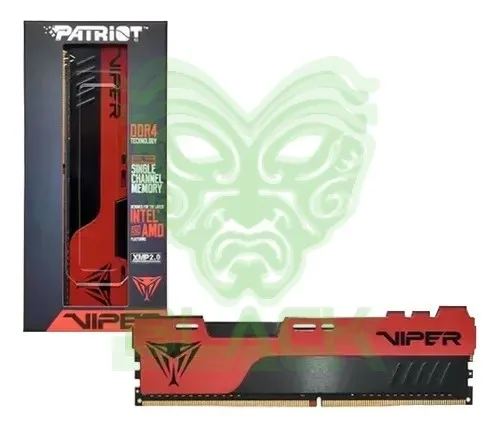 MEMORIA PATRIOT DDR4 VIPER ELITE 2 16GB 3200 MHZ CL18 RED/BLK PE000829