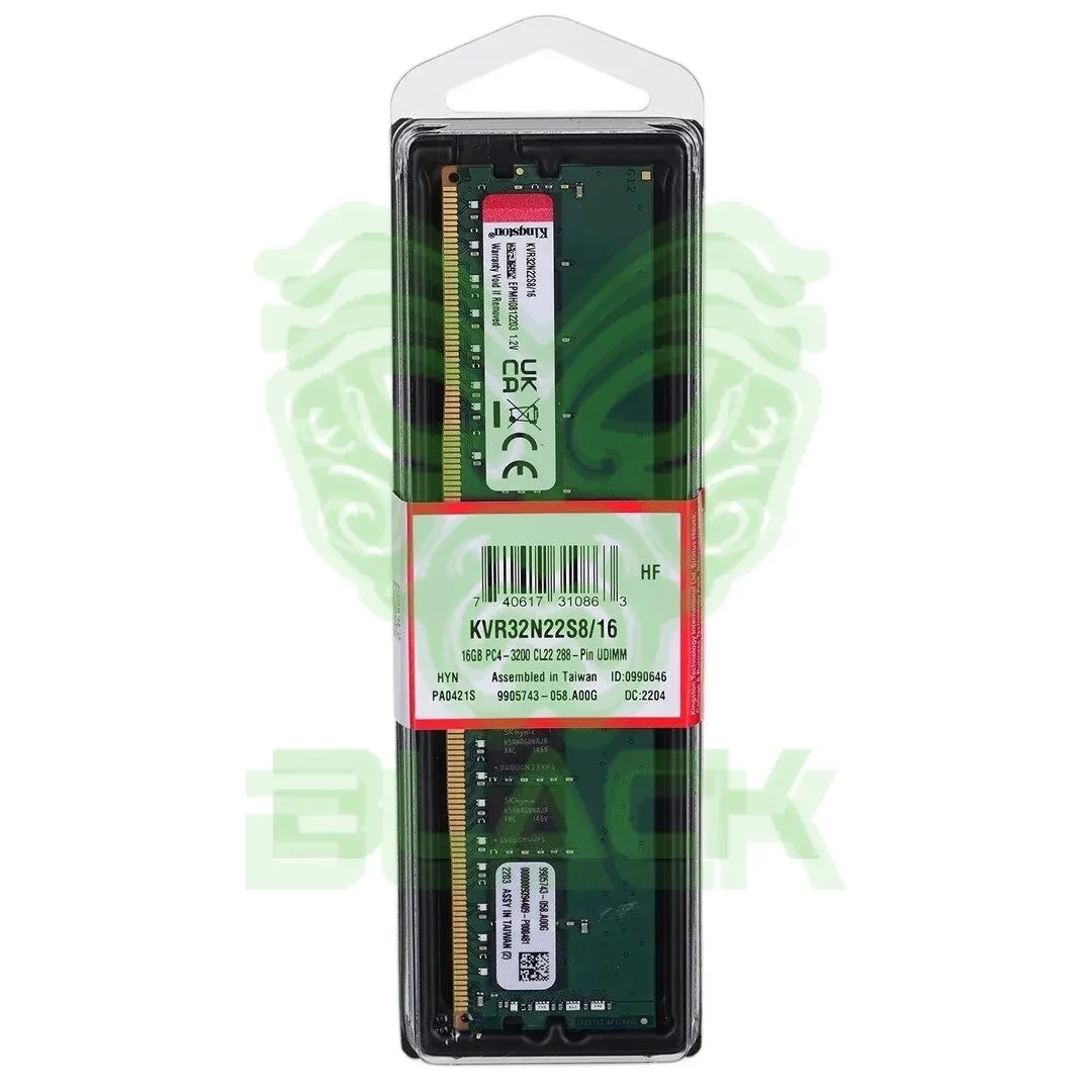 MEMORIA RAM UDIMM KINGSTON KVR 16GB DDR4 3200MHZ