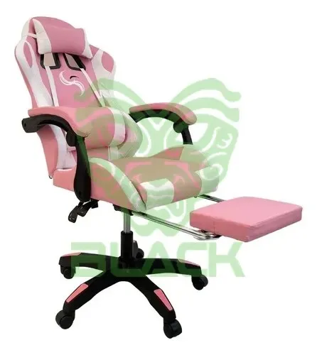 SILLA GAMER SYX GC-S02 PK WH ROSA BLANCO RGB