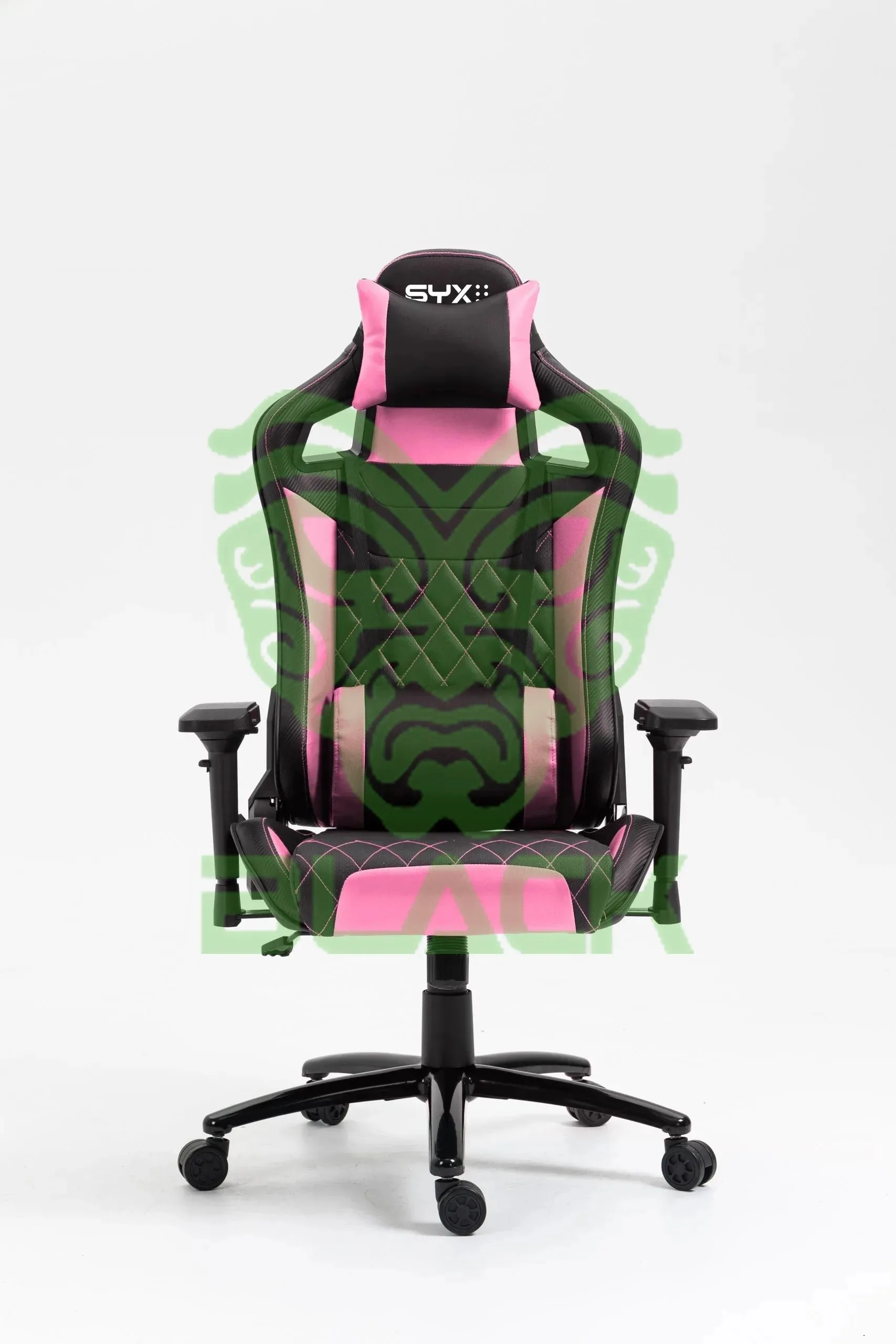 SILLA GAMER SYX CH-451 PK ROSA NEGRO