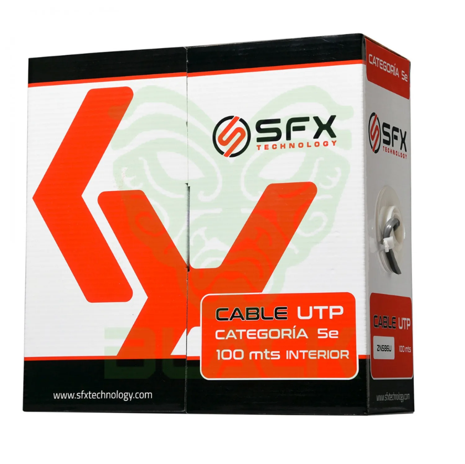 CABLE UTP SFX CAT5E 100M INTERIOR
