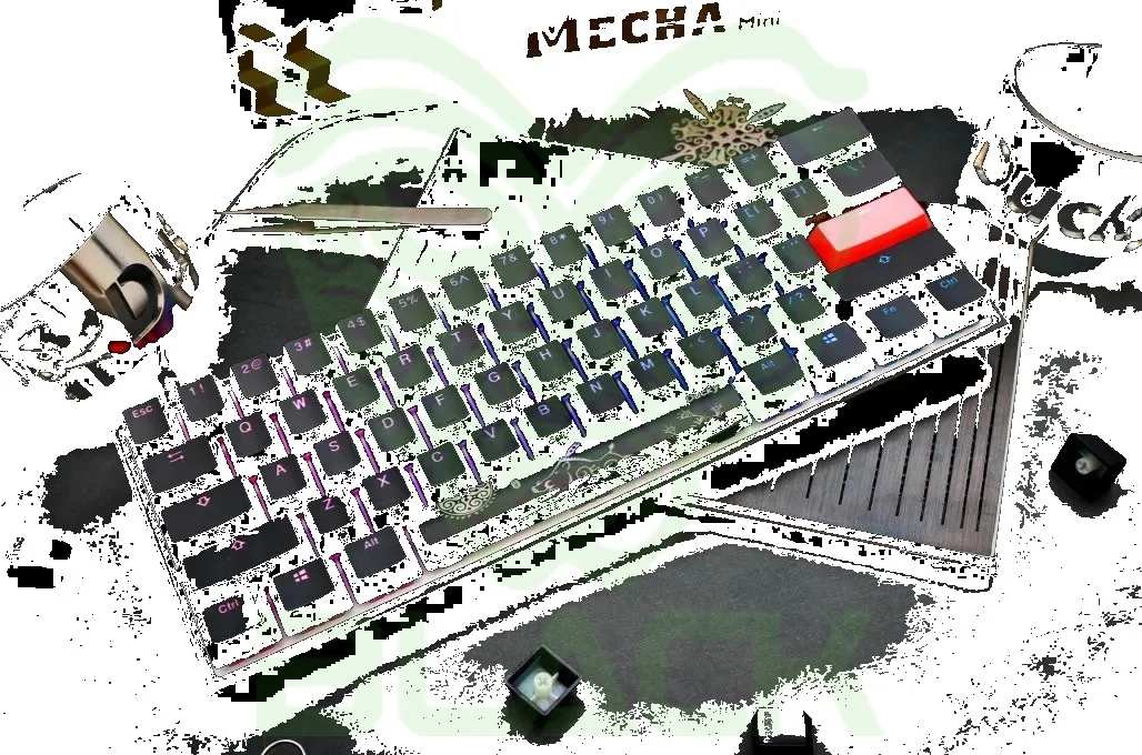 TECLADO GAMER DUCKY MECHA MINI V2 RGB KAILH BOX BROWN SWITCH MECANICO ISO SP