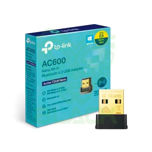PLACA DE RED NANO BLUETOOTH USB TP-LINK AC600 DUAL BAND