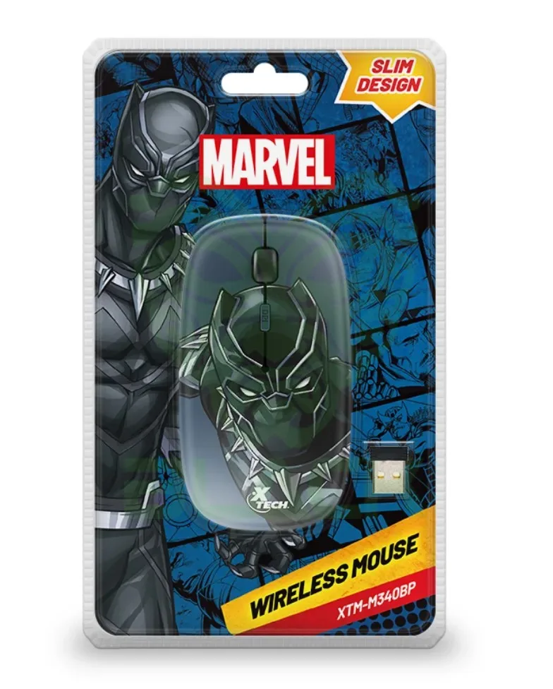 MOUSE PANTERA NEGRA X-TECH INALAMBRICO