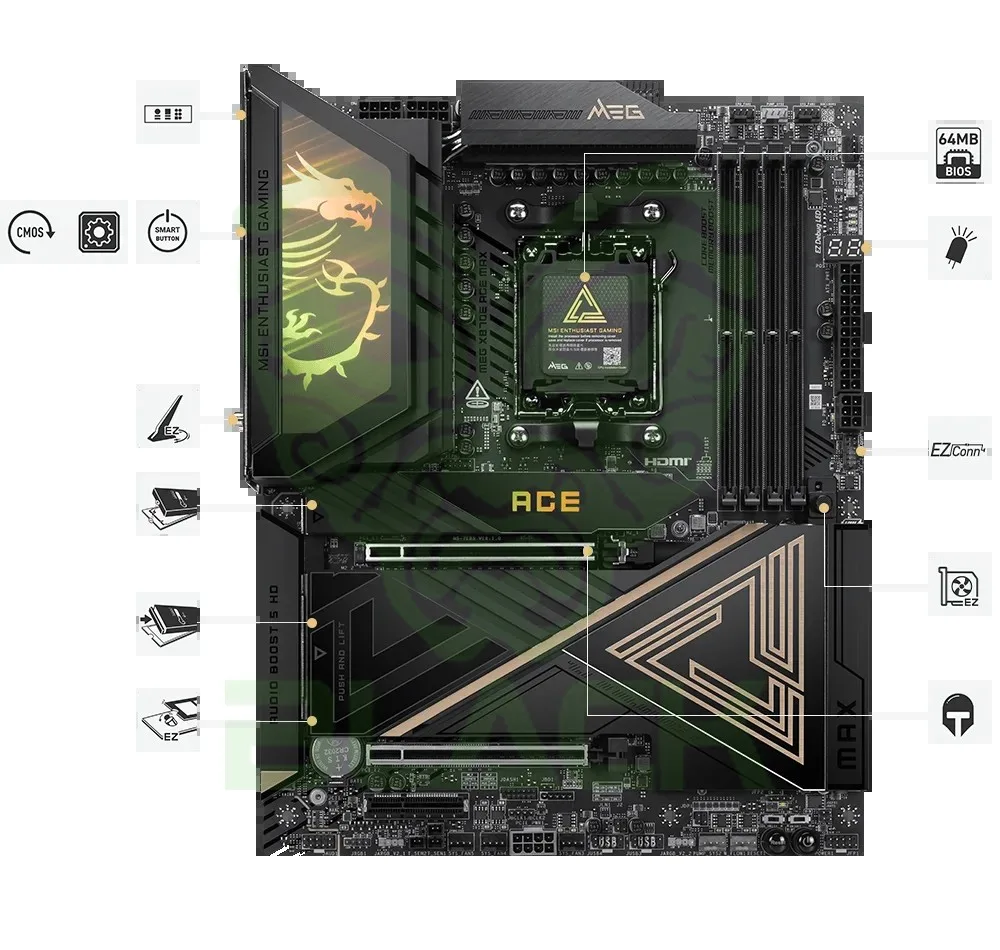 MOTHER MSI MEG X870E ACE MAX