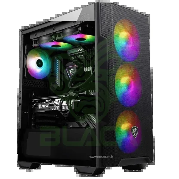 GABINETE MSI MAG FORGE M100A ACRILICO MID-TOWER FAN RGB X4