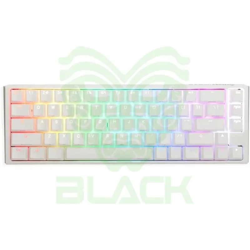 TECLADO MECANICO DUCKY ONE 3 SF TECLAS BLANCAS VELOCIDAD INTERRUPTOR PLATEADO INGLES PBT DOBLE DISPARO SIN COSTURAS ESTUCHE SUPERIOR BLANCO ESTUCHE IN