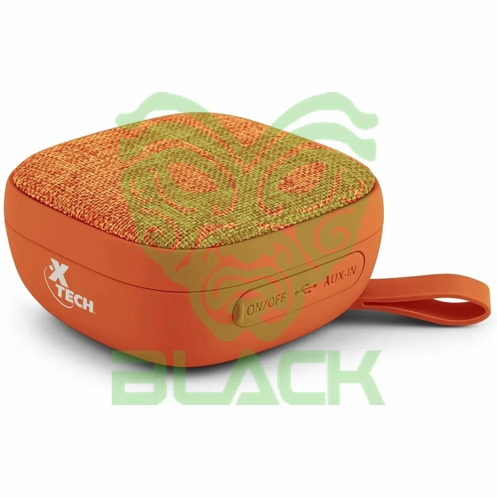PARLANTE MINI X-TECH PORTATIL NARANJA C/BLUETOOTH