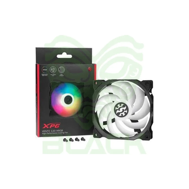 FAN XPG P/ GABINETE VENTO 120MM NEGRO ARGB