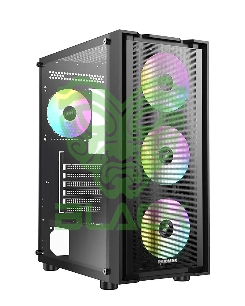 GABINETE GAMER RAIDMAX VECTOR V216 BLACK ATX TG RGB