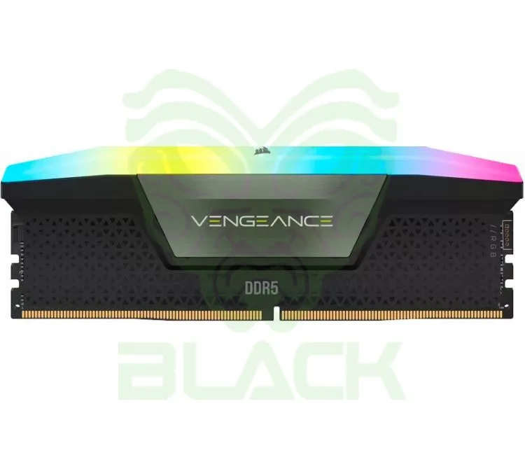 MEMORIA CORSAIR DDR5 16GB 6000MHZ VENGEANCE RGB CL36 BLACK INTEL XMP 3.0 / AMD EXPO