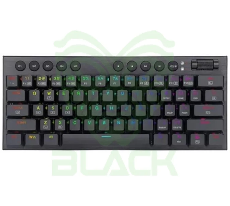 TECLADO MECANICO REDRAGON HORUS K632 MINI RGB BLACK SWITCH RED