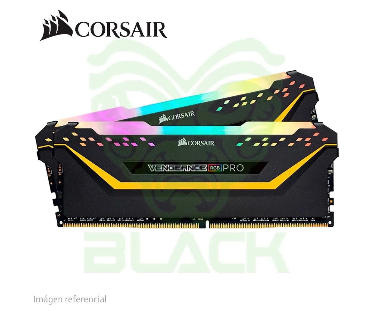MEMORIA RAM UDIMM CORSAIR VENGEANCE LPX 32GB DDR4 3200MHZ C16 1.35V (2X16GB) - BLACK RGB