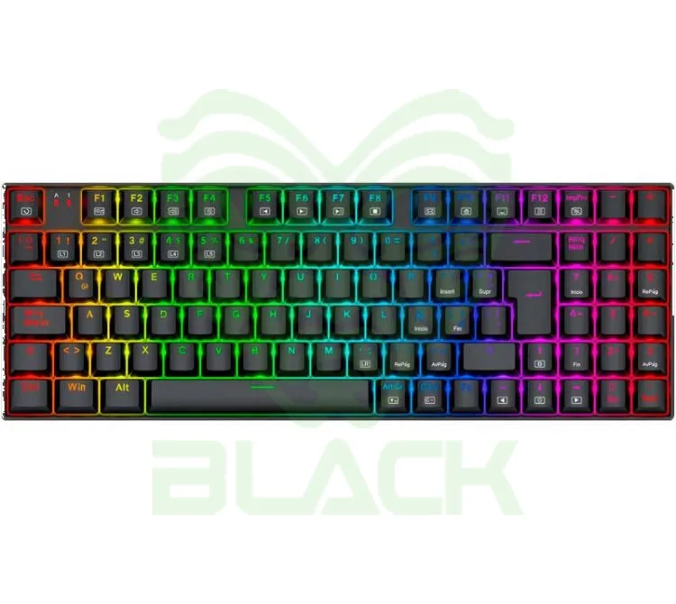 TECLADO MECANICO REDRAGON K669 ZIGGS RGB OUTEMU RED BLACK