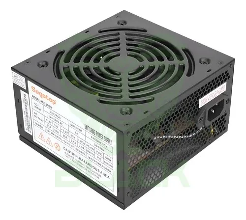 FUENTE SEGOTEP 500W ATX CABLES LARGOS 23A COOLER 120MM NEGRO