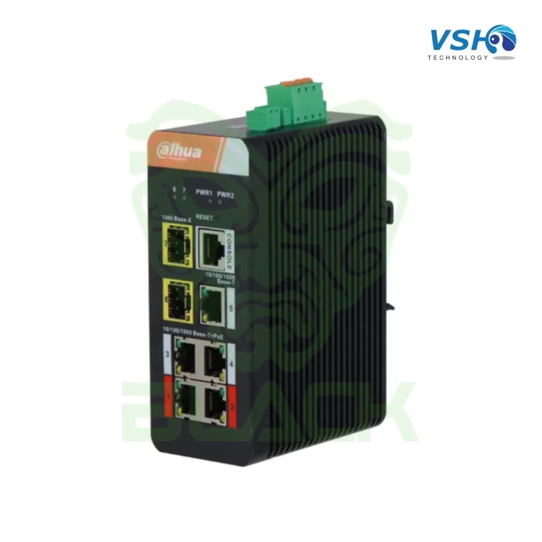 7-PORT GIGABIT INDUSTRIAL SWITCH WITH 4-PORT POE (...