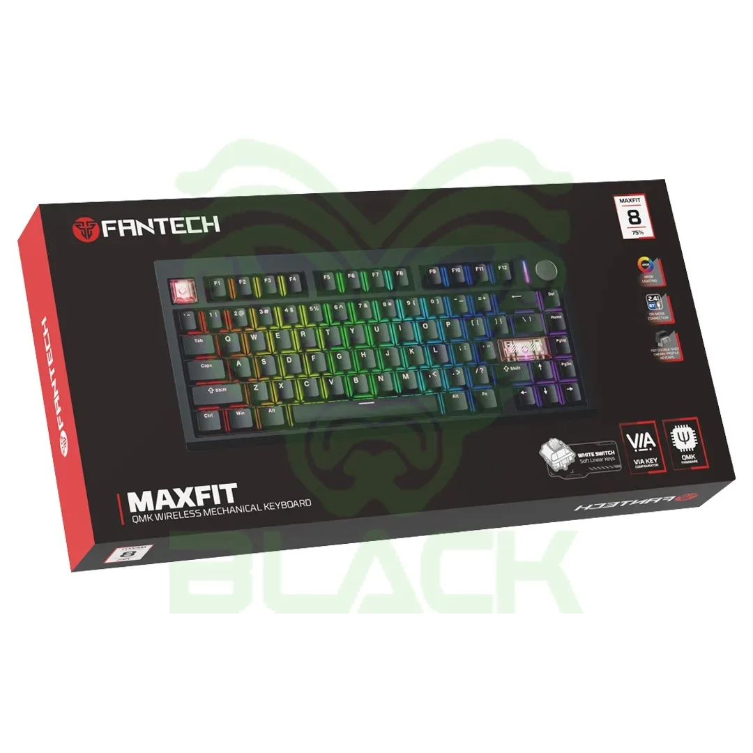 TECLADO MECÁNICO INALAMBRICO FANTECH MAXFIT8 MK921 BLACK (BROWN SWITCH)