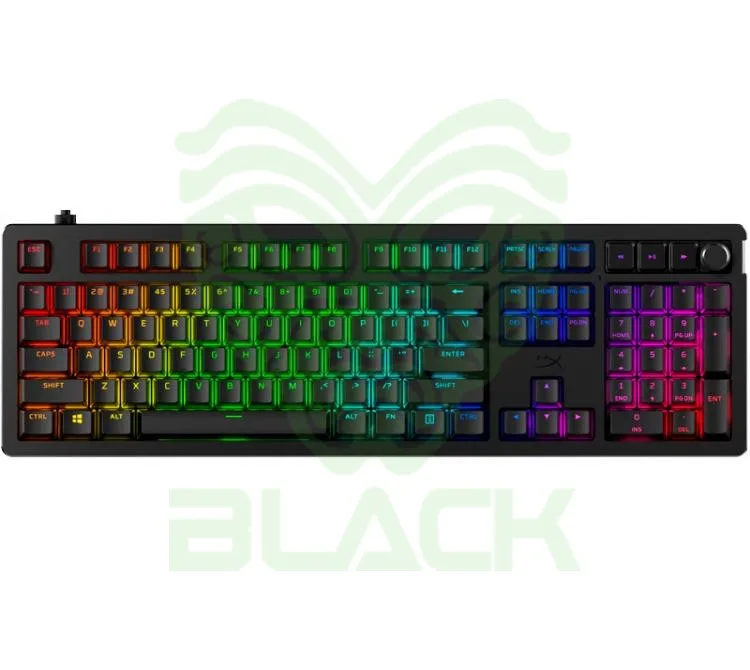 TECLADO MECANICO HYPERX ALLOY RISE RGB NGENUITY SWITCH LINEAR RED ESP USB